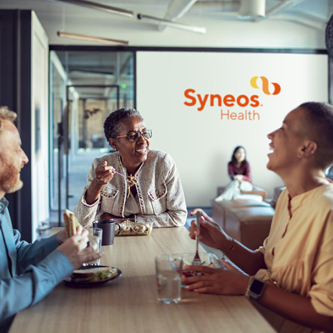 syneos employees eating lunch